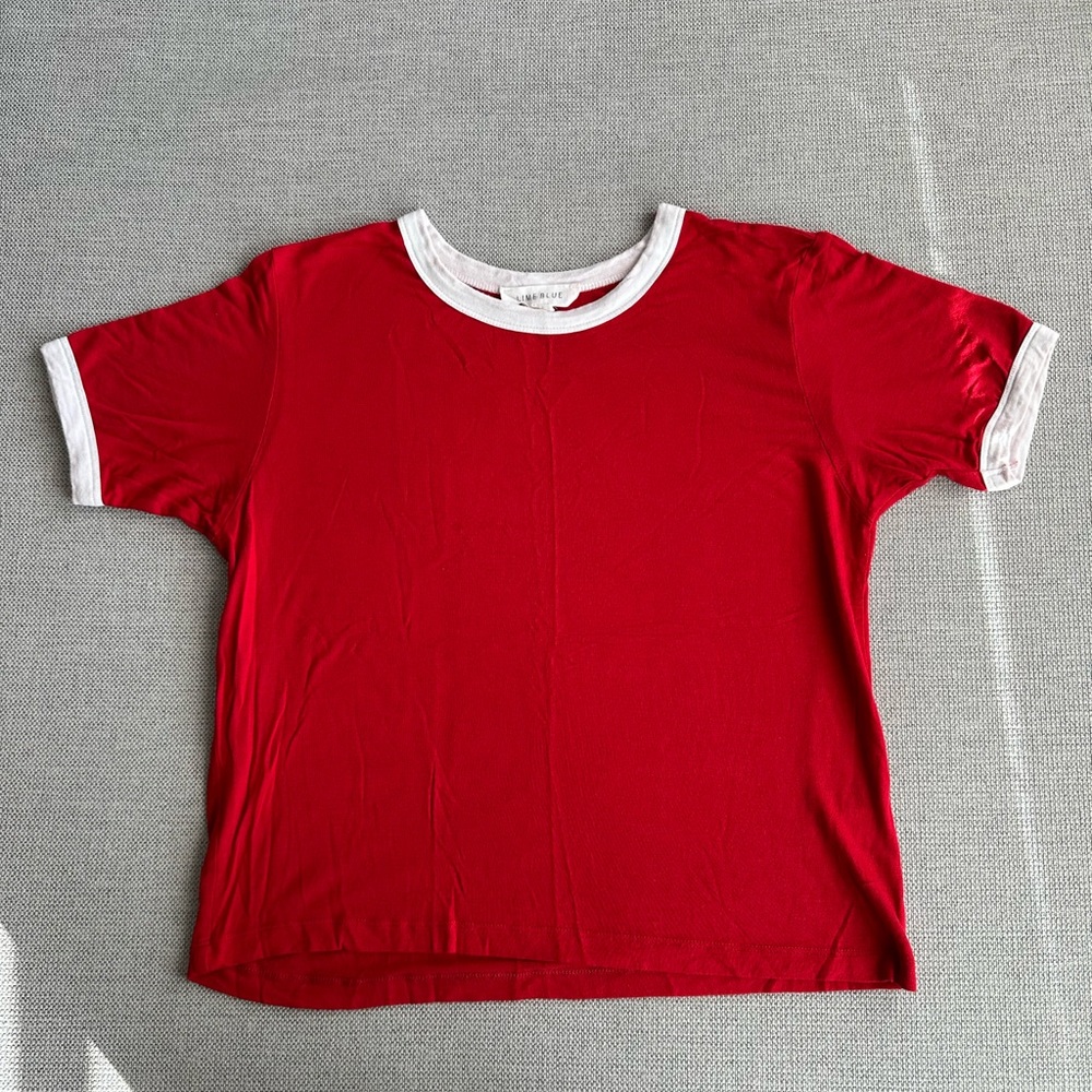 Red and White Tee*